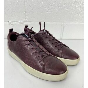Ecco Soft 8 Bordeaux Plum Purple Leathet Sneakers / Women's 40 US 9